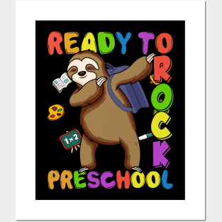 Dabbing Preschool Grade Sloth Back To School Posters and Art